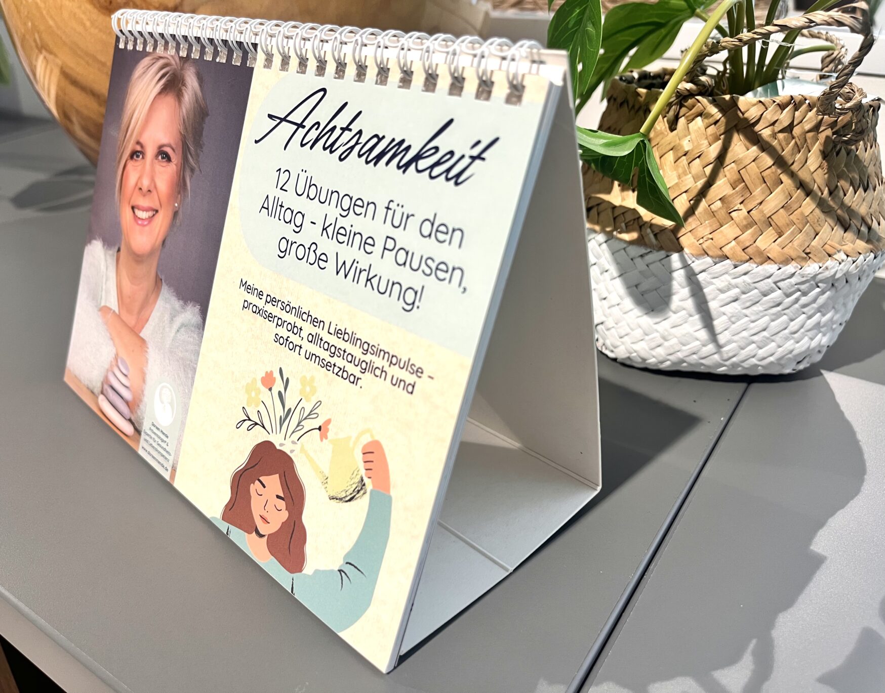 Achtsamkeit für dich - 12 Impulse für kleine Pausen mit großer Wirkung - A5 Tischaufsteller – Bild 5